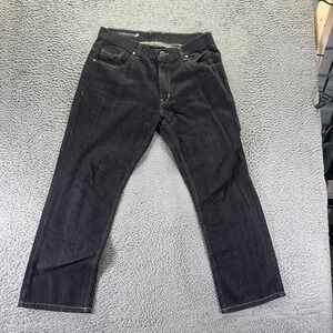 Vintage Current/Elliott Jeans Men 34x30 Black Cotton Denim Straight Leg Slim Fit